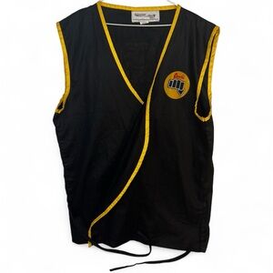 Cobra Kai Karate Kid Costume Vest Top - Black Dojo Gi - Size Large